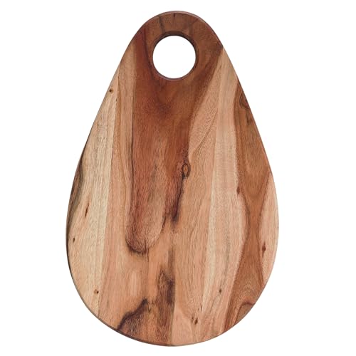 Image of Sensilo Chopping Cutting Board Vegetable,Fruit,Bread & Durable Safe & Heavy Duty, (35L x 25W cm, Teak Ovel)