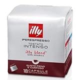 Caffè ILLY Iperespresso Miscela INTENSO, 108 Capsule Originali, 100% Arabica, Pieno e Corposo -DD-