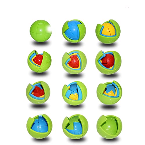Ssxx Sf-Zxtinp Brain Teaser Puzzles Toy,Brain Teaser Toys Rainbow Ball, Wisdom Ball, 3D Puzzle Toys For All Age #TOP2
