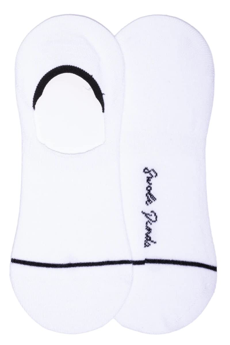 Swole Panda Men's White Bamboo Socks Uk7-11 - No Show Socks