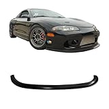Front Bumper Lip Compatible With 1997-1999 MITSUBISHI ECLIPSE | Aero One Style PU Black Front Lip Spoiler Splitter by IKON MOTORSPORTS | 1998