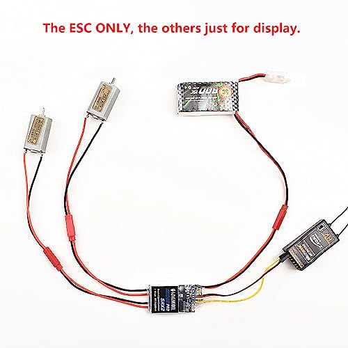 KINGMODEL Dual Way Bidirectional Brushed 5Ax2 PRO ESC 2S-6S LiPo Esc Speed Controller for RC Boat Tank 130 180 380 390 High Current Brush Motor Model Spare Parts - Image 3