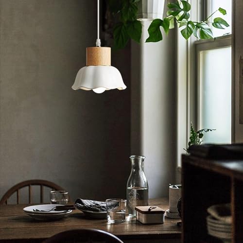 Lampe suspendue céramique fleur E27 : éclairez sans éblouir - 7