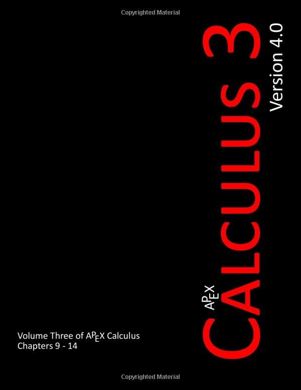 APEX Calculus 3 (APEX Calculus v4.0)