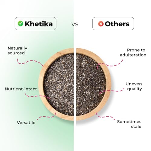 Image of Khetika Chia Seeds 500g (Pack of 3)