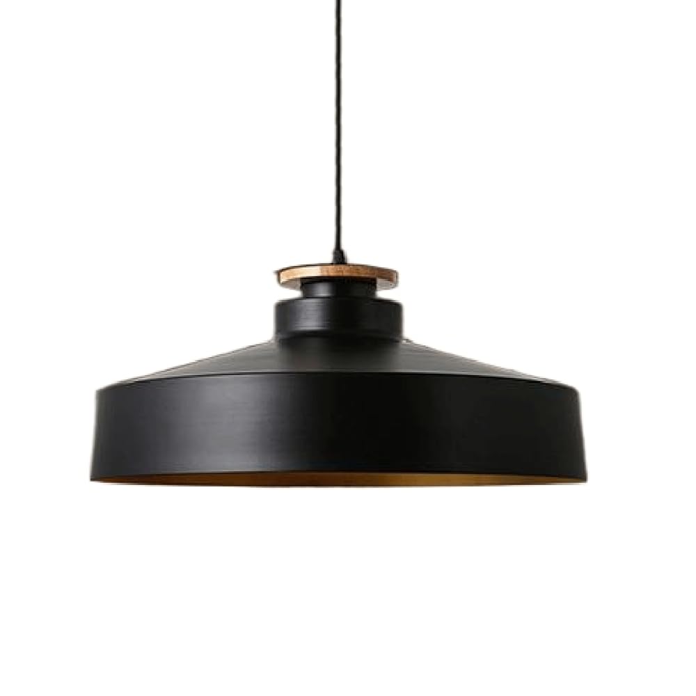 HXYSXHJUO Nordic Industrial Retro Metal Chandelier - Hat-Shaped E27 Pendant Light for Home & Restaurant(Dark)