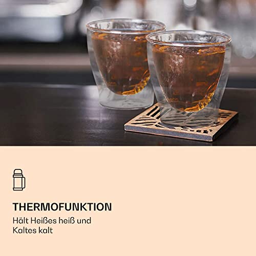 2x 80ml Doppelwand Espressogläser, Thermogläser - Set mit Schwebe-Effekt, auch für türkischen Tee geeignet, DUOS by… - Image 5