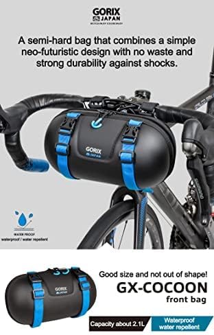 GORIX Bike Front Bag Frame Bag Capsule Hard Type Cycling Handlebar Waterproof Road Mountain Bicycle(GX-COCOON)