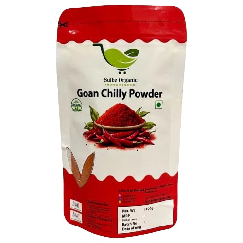 Goan Chilly Powder with Natural Oils | Lal Mirchi Powder | For Healthy Delicious & Flavourful Cooking | Easy to Cook | Hygienically Packed | No Preservatives | No Artificial Color 100 gm Pack of 1 (B0D2XZJPBQ) Amazon Price History, Amazon Price Tracker