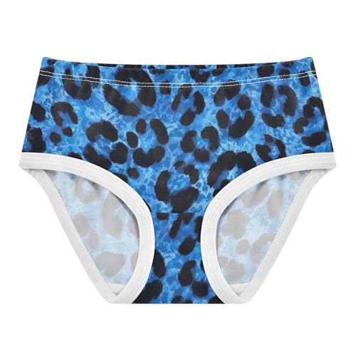 Abstract Blue Black Leopard Panties Little Girl Toddler Girls Underwear Cotton Cartoon Kids Briefs Undies 2t