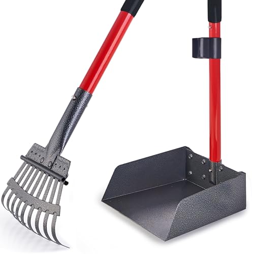 Pawler Heavy-Duty Dog Pooper Scooper Set, Yard & Grass Use, 6