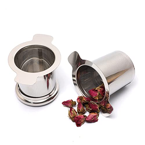 2 Piezas Colador De Té De Acero Inoxidable Pequeño Filtro De Té Para Té A Granel Filtro De Residuos De Té Colador De Té…