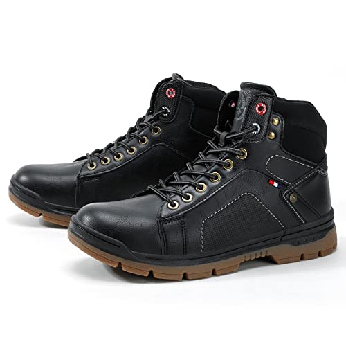 Bonmood Men's Hiking Boots Outdoor Walking Shoes Mid Lightweight Non-Slip Work Trekking Boots #TOP5