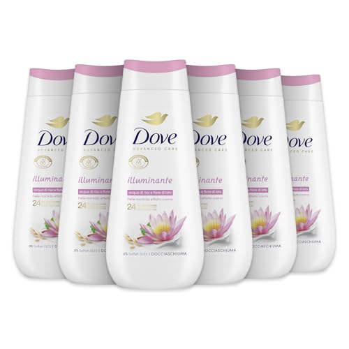 Dove Duschschaum Aufhellung Reiswasser & Lotusblüten, Unisex, 6 x 225 ml – Ansicht 1