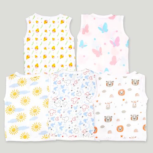 Image of Kidbea Extra Soft Mulmul Cotton Jhabla Cloth for New Born Baby Set