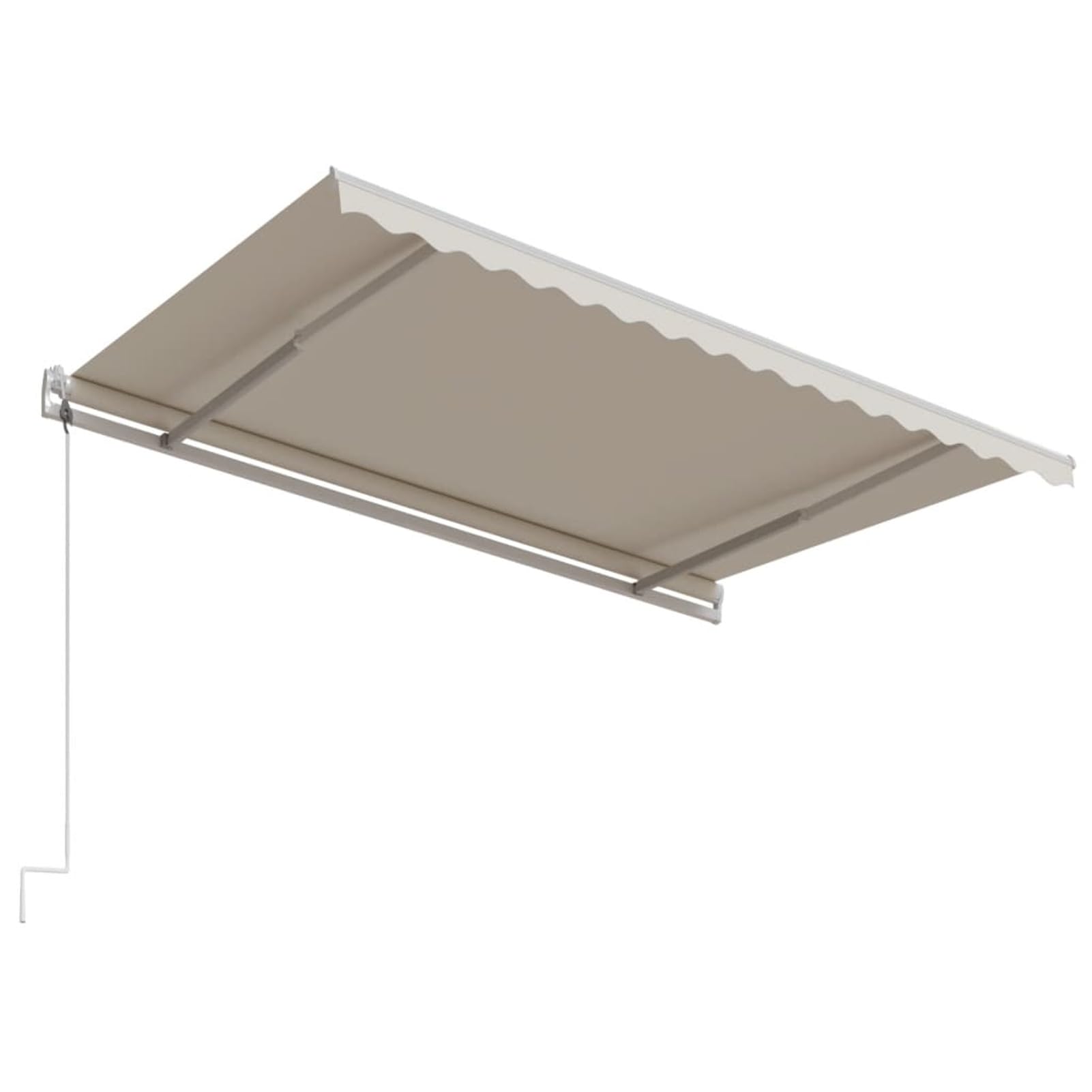 Festnight Store Banne Motorisé 4,5x3 Store banne Electrique avec Télécommande Auvent Rétractable à Bras Repliable pour Balcons Terrasse et Jardin-Crème-450 x 300 cm