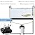 VILLNO 1000LPH 3-STAGE Aquarium Filter, SUPER-QUIET External Canister Filter, Adjustable Fish Tank Filter with Aquarium Filter Media and Complete Accessories for 80-300L Fish Tank