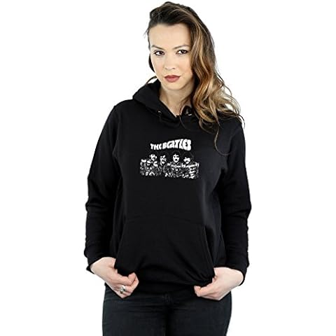 The Beatles Women's Cartoon Hoodie in Black Cover