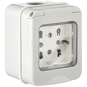 4Box 4B H21 Contenitore Ip55 Completo di Presa Side, 250 V, Grigio