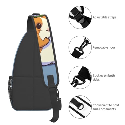 Mochila tipo bandolera pequeña para senderismo negro miniatura 5