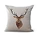Hengjiang Weiang MY-A1151-01 (#09) - Federa per cuscino per cuscino per casa, bar, club, santo, sogno, cervo sika, arte creativa, decorazione per letto, divano, 45 x 45 cm