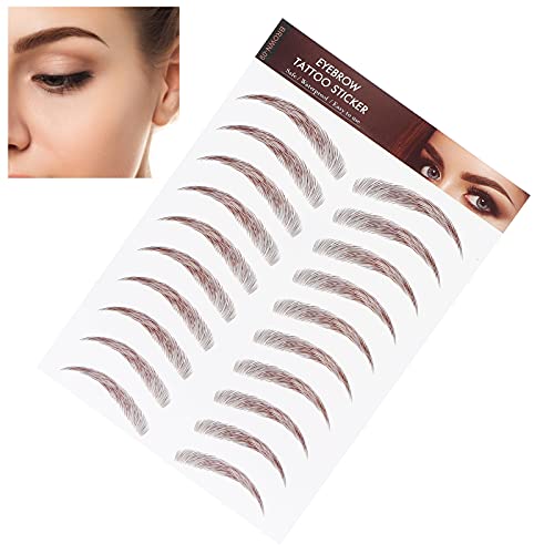 Professional Waterproof Eyebrow Grooming & Shaping Tattoo Sticker Transfer for Women (BROWN-09) - Image 2