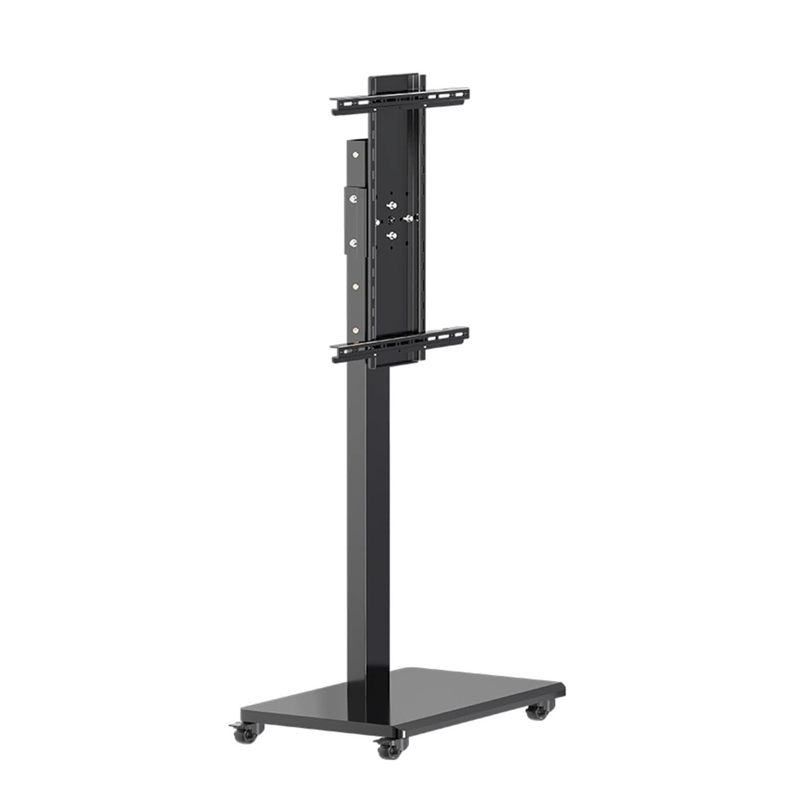 HPTHLY Universal Tv Frame Floor Stand - Mobile Lcd Cart With Wheels -90 Degree Rotating Bracket, Adjustable Height, For 32-65 Inch Led