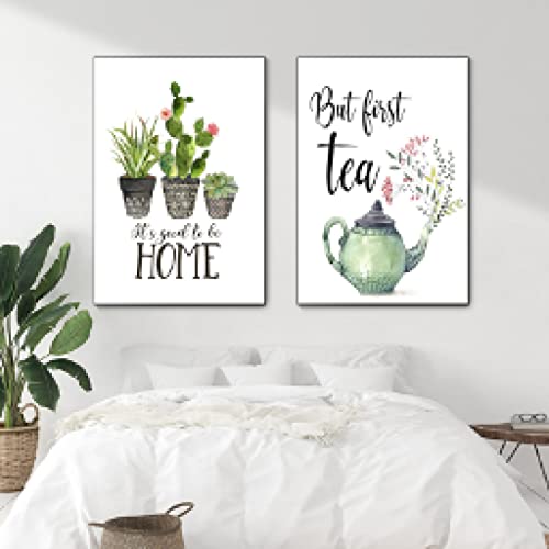 Plante Cactus Imprimer toile mur art pour salon chic et cuisine nordique 40x50cm