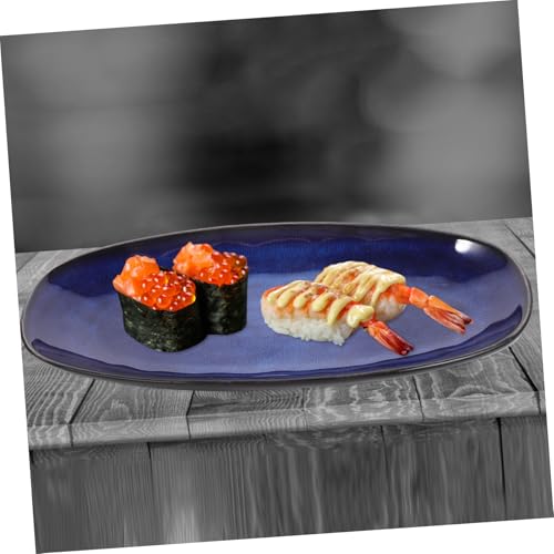 Plato Sushi Cerámico Rectangular Azul 28.1x12.6x3.1cm miniatura 2