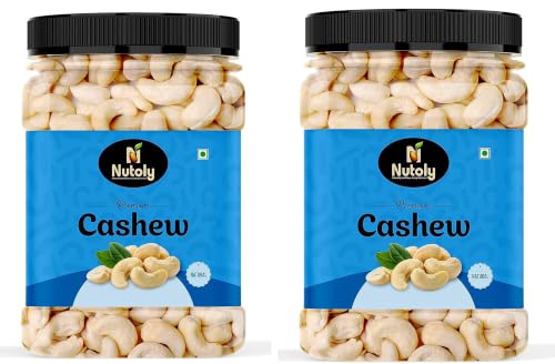 Image of Nutoly Cashew Nuts (Kaju) Pack of 2 (750g x 2=1500g) - Rich in Healthy Fats & Protein - Great for Snacking, Curries & Desserts