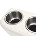 Aramox Double Stainless Steel Pontoon Cup Holder, Portable Drink Bottle Holder, Ideal for RVs, Yachts, Boats, and Cars, Convenient Beverage Storage (Aramoxx4bf9ohvka-11)