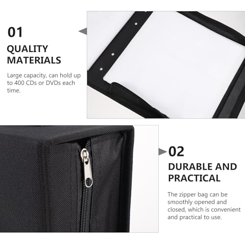 Porta CD portátil y funda DVD 240 unidades estuche Oxford compacto 8
