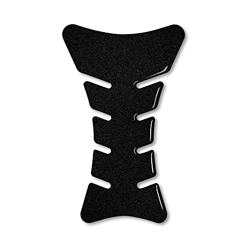 Protection de réservoir 3D pour moto, sport, noir pailleté, 18 cm