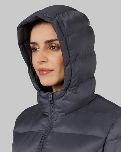 32 Degrees Heat Women's Lightweight Poly-Fill Packable Hooded Jacket | Layering | Semi-Fitted | Zippered Pockets4