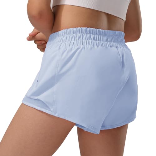 Girls Athletic Shorts Lightweight Running Shorts for Teen Girls Kids Liner with Zip Pocket and Elastic3