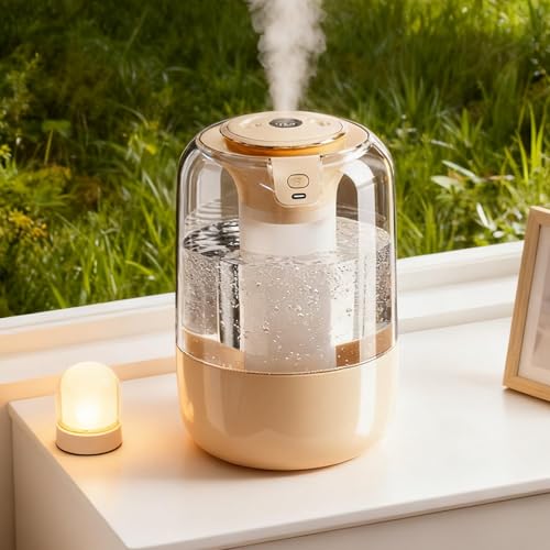 Humidificateur pour chambre silencieux à double buse et affichage LED