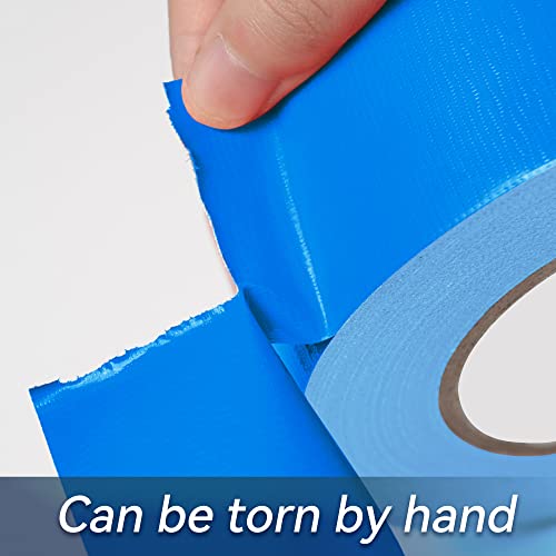 Image of Reniteco Sky Blue Duct Tape- 3 inches x 45 Yards, Waterproof & All-Weather, No Residue, UV Resistant, Heavy Duty for Car, Home & Outdoor Repairs, 1 Roll