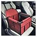 ITKXRVJZM Pet Bag Creative Solid Color Simple Pet Sfety Seat Dog Car Pad Anti Dirt Pet Car Interior Dog Bed Pet Mesh Bag Hanging Bag Portable(Red)