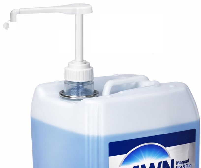 Pump Dispenser for 5-Gallon Dawn Dish Soap Includes a Leak-Proof Cap