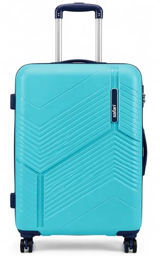 Image of Safari Carter Hard-Sided Polypropylene Luggage Trolley Bag, 3 Years Warranty (Cyan-Color Matching, Set of 3 (55 /67 /76))