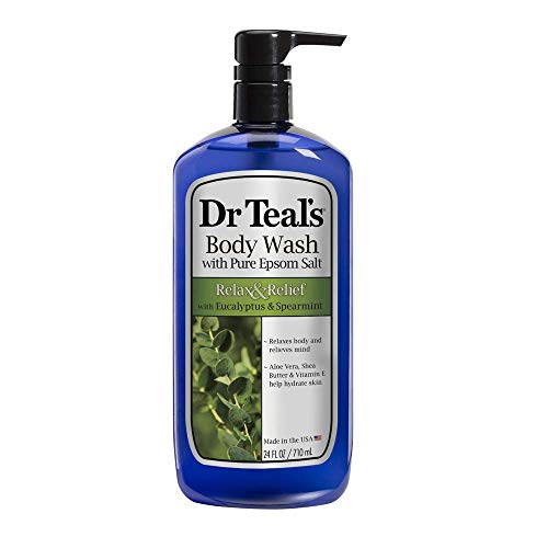 Dr Teal's Body Wash, Relax & Relief avec Eucalyptus et Menthe 24 oz (Paquet de 5) Cover