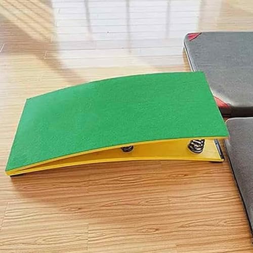 Tremplin de gymnastique vert incurvé avec équipement d entraînement robuste