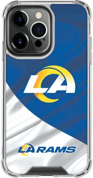 Skinit Clear Phone Case Compatible with iPhone 16 Pro Max - Officially Licensed NFL Los Angeles Rams Design