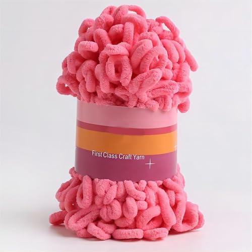 6 عبوات من خيوط الغزل الحلقية من ازوني، خيوط غزل ممتعة بدون خطاف، خيوط شانيل مكتنزة للكروشيه، 6 بكرات خيوط ناعمة للمبتدئين للحياكة بدون ابر او خطافات (8.7 ياردة/عبوة)