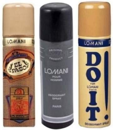 LomaniElpaso Pour Homme And Do It Deodorant Spray