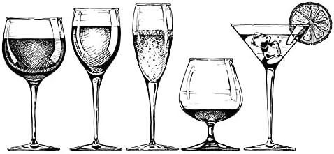 Miniatura 5 de DIYshop Haciendo Cerveza Cóctel Whisky Sake Copa de Vino Decoración Artesanía Tarjeta Sello para Scrapbooking Papel Llegada Sellos Transparentes