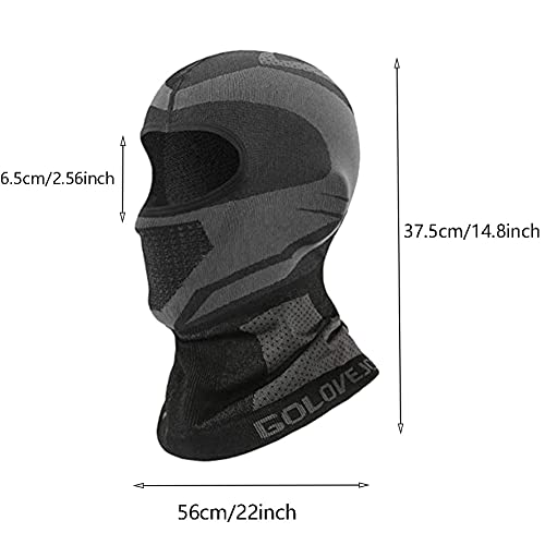 Image of Balaclava Face Mask, Ski Mask for Men Women, Balaclava Face Mask, Black Ski Mask, Motorcycle Face Mask, Neck Gaiters for Men, UV Protector Motorcycle Ski Scarf