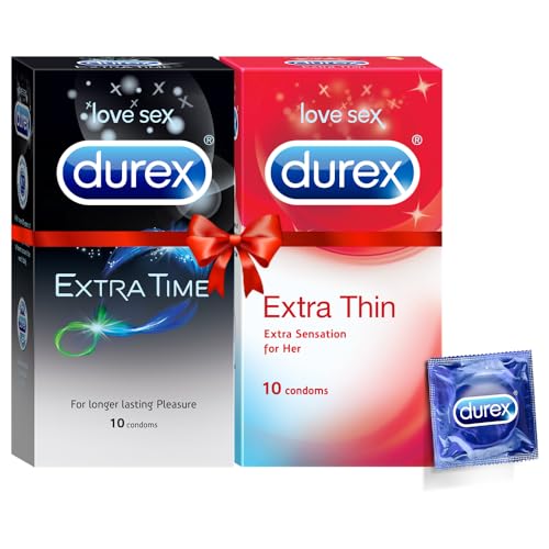 Durex Condoms, Extra Ribbed- 10s (Pack of 3) product image 12