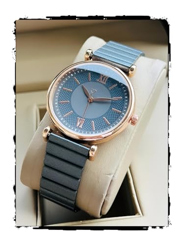 Image of AMERICANVIBER Women's Green Analog Wrist Watch - Elegant Round Dial, Modern Adjustable Strap, Stylish Lightweight Casual & Office Wear Watch for Girls & Ladies, Perfect Daily Use Fashion Accessory
