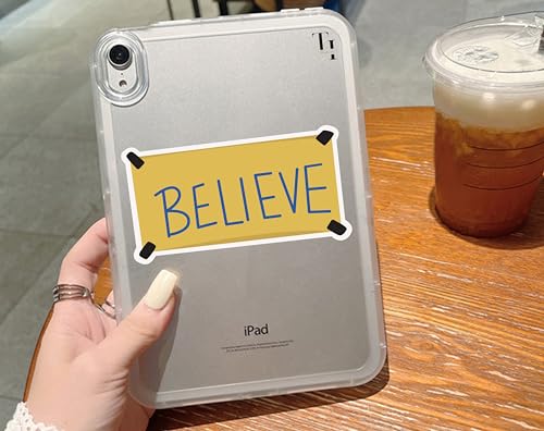 Image of Thats IT - Believe Stickers - Vinyl Bumper Sticker for Car, Van, and SUV - Waterproof Decal for Waterbottle and Laptop - Indoor and Outdoor Use for MacBook - Long Lasting Cup Decal - TI - 301